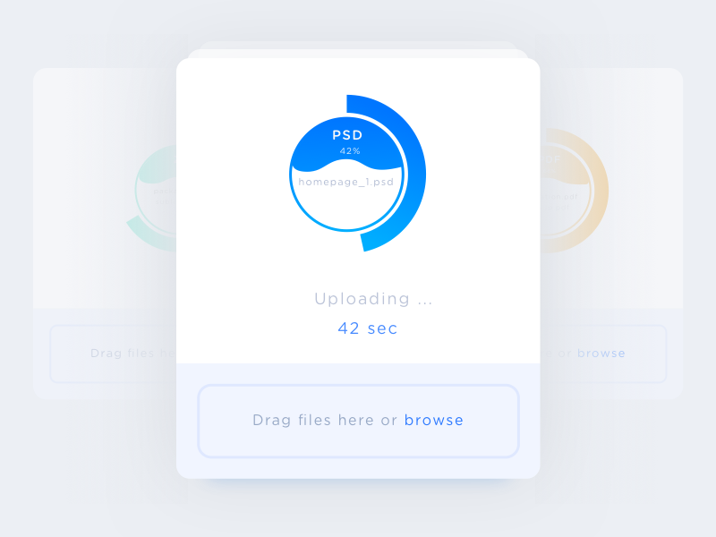 Upload file UI Design. on Behance